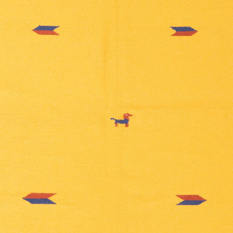 Dywan Kelim - modny - 180 x 120 cm - żółty