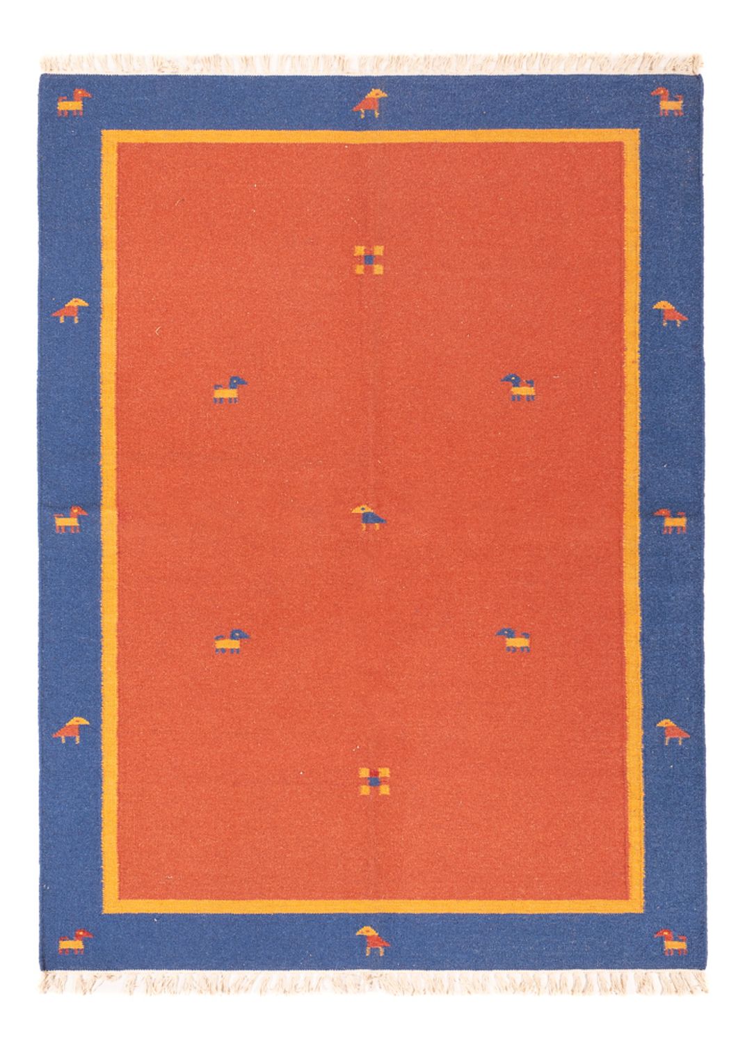 Dywan Kelim - modny - 200 x 140 cm - wielokolorowy