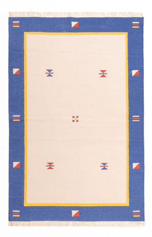 Dywan Kelim - modny - 180 x 120 cm - wielokolorowy