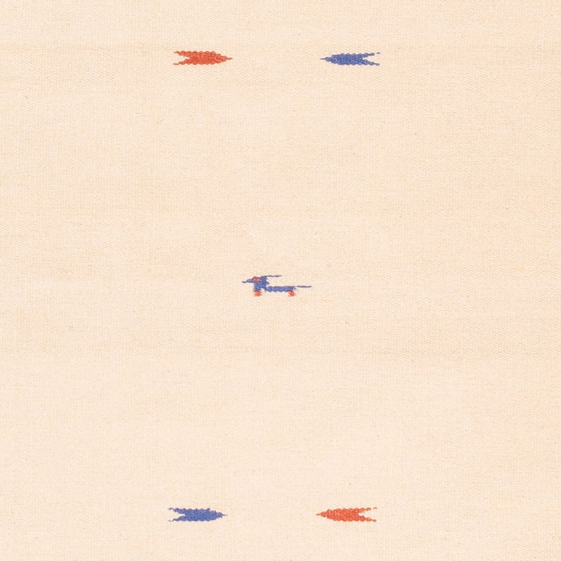 Dywan Kelim - modny - 180 x 120 cm - naturalna biel