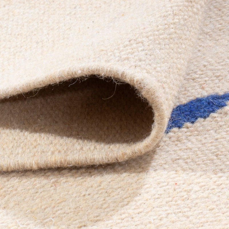 Dywan Kelim - modny - 180 x 120 cm - naturalna biel