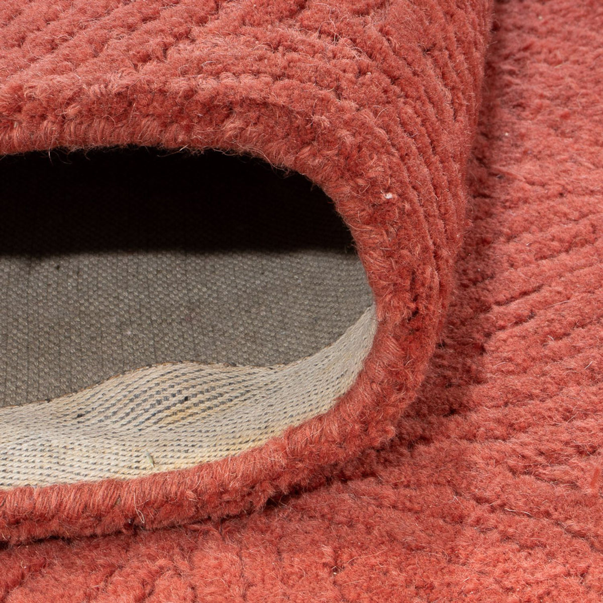 Dywan wełniany - 273 x 182 cm - rdza