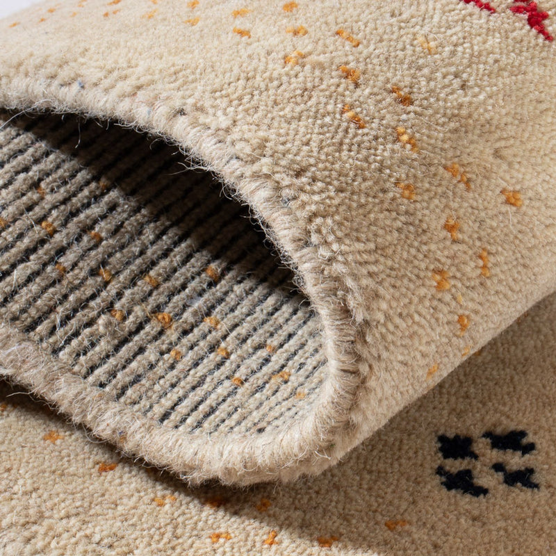 Dywan Gabbeh - Loribaft Softy - 90 x 60 cm - beżowy