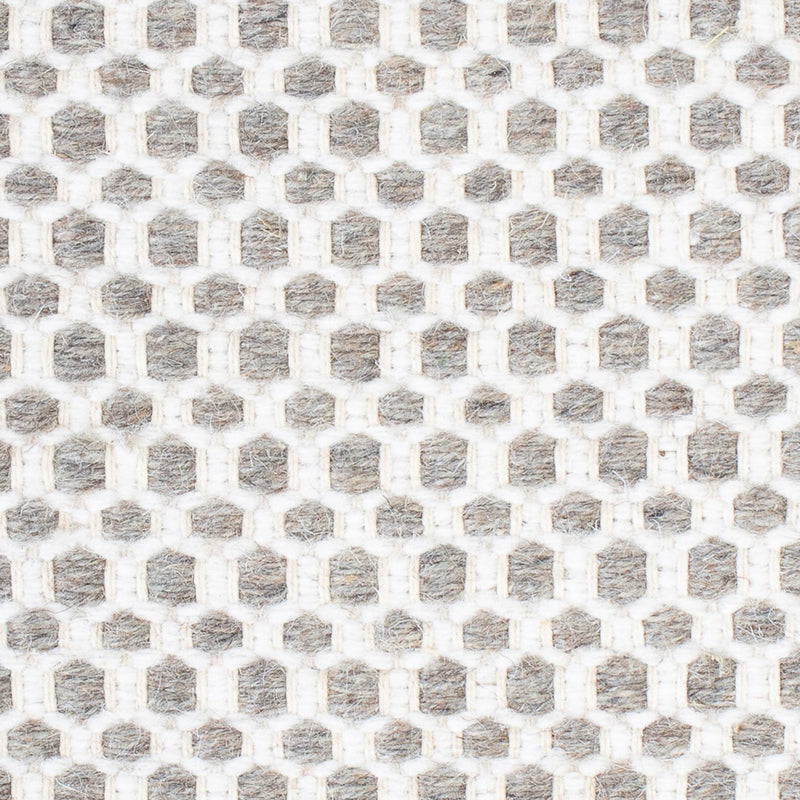 Dywan wełniany kwadratowy  - 34 x 30 cm - jasnoszary