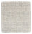 Dywan wełniany kwadratowy  - 30 x 30 cm - jasnoszary