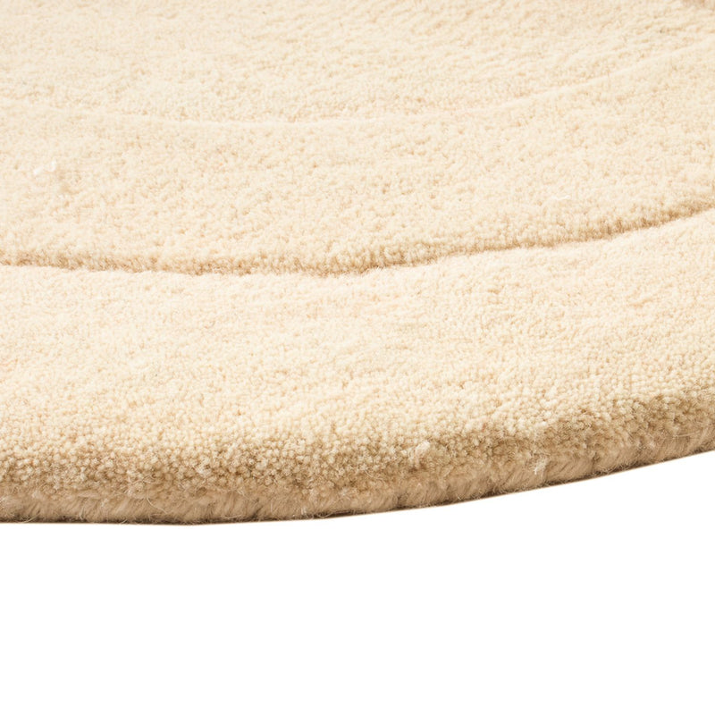Dywan wełniany - 92 x 60 cm - beżowy