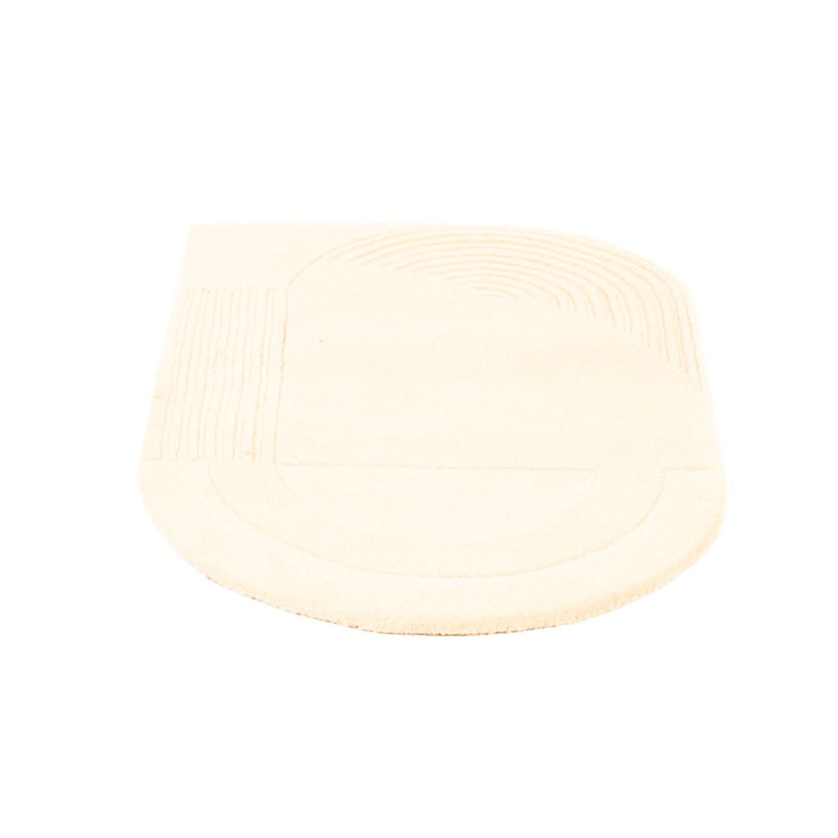 Dywan wełniany - 92 x 60 cm - beżowy