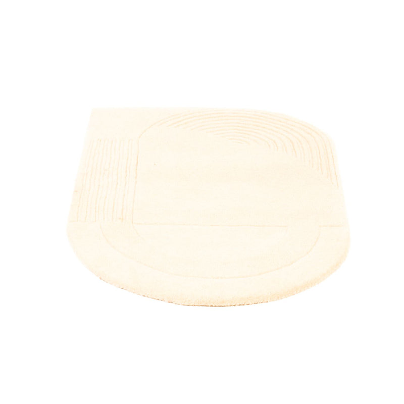 Dywan wełniany - 92 x 60 cm - beżowy