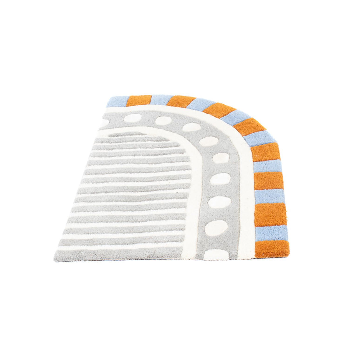 Dywan wełniany - 97 x 61 cm - wielokolorowy