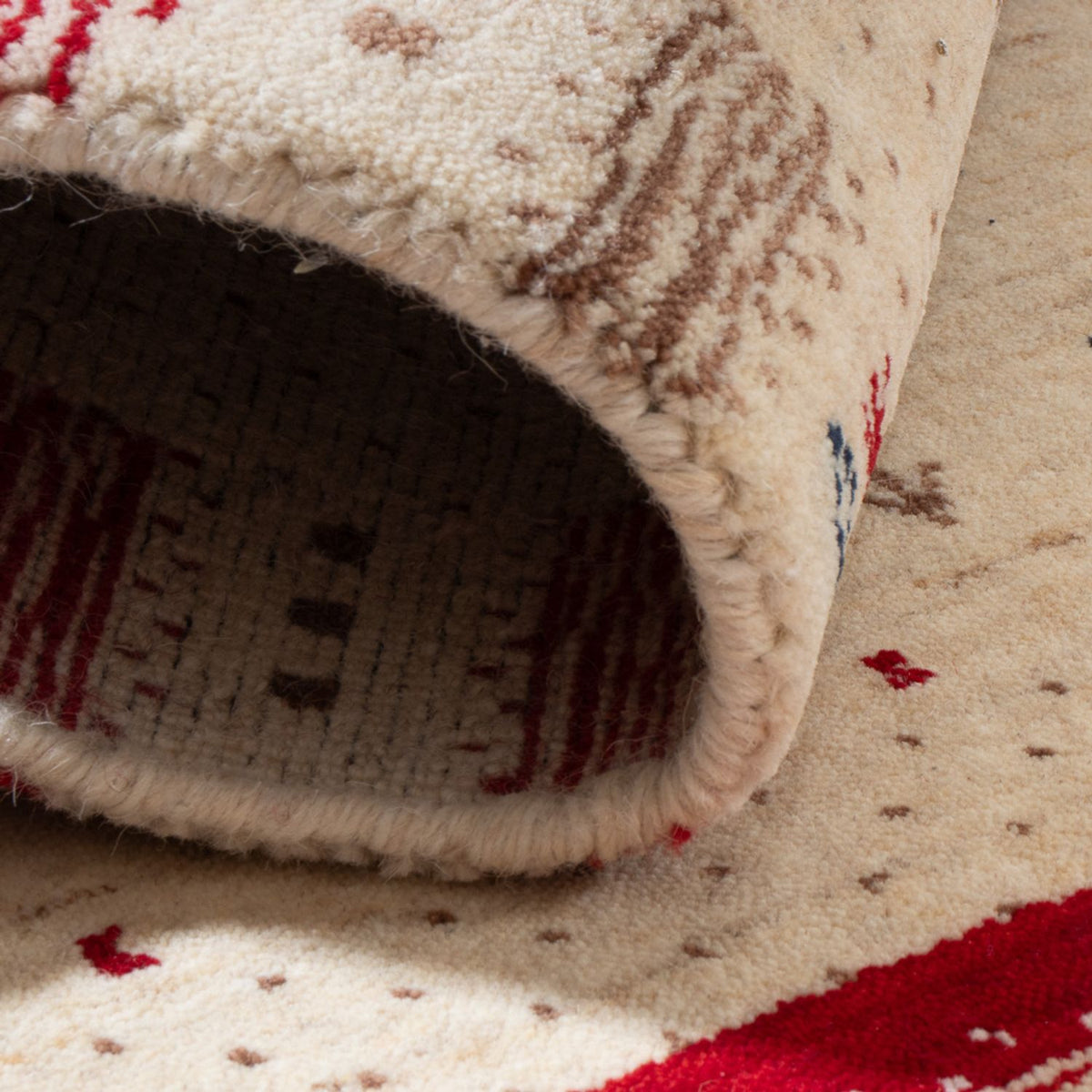 Dywan Gabbeh - Loribaft Indus - 90 x 60 cm - wielokolorowy