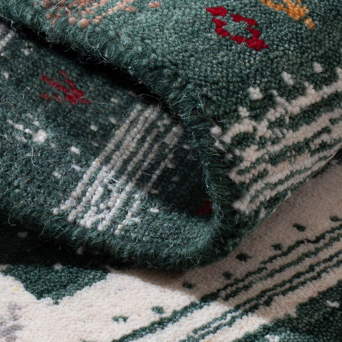 Dywan Gabbeh - Loribaft Indus - 90 x 60 cm - wielokolorowy