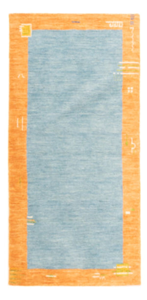 Dywan Gabbeh - Indus - 140 x 70 cm - jasnoniebieski