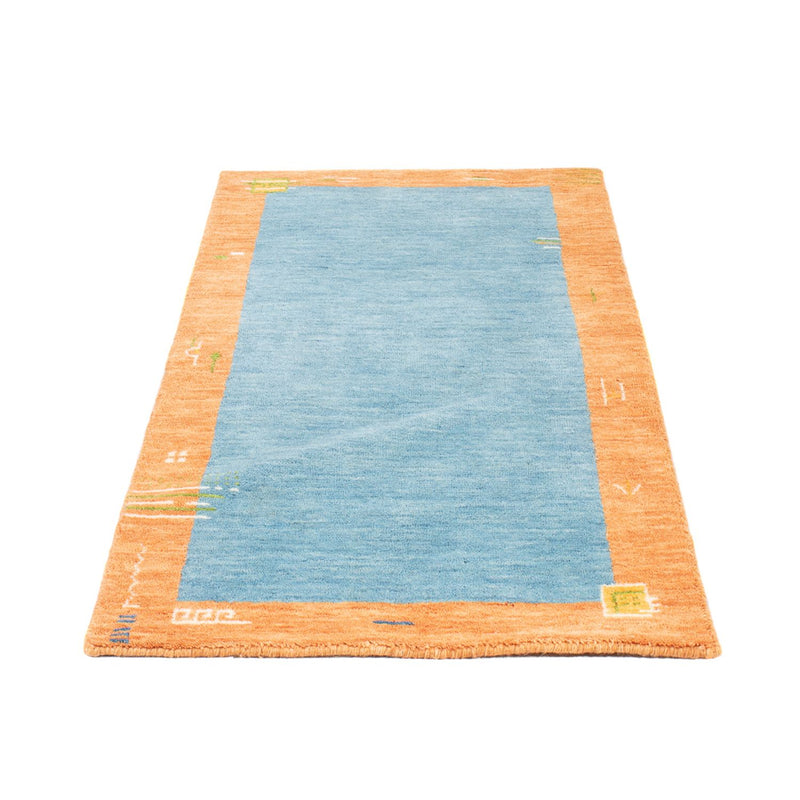 Dywan Gabbeh - Indus - 140 x 70 cm - jasnoniebieski