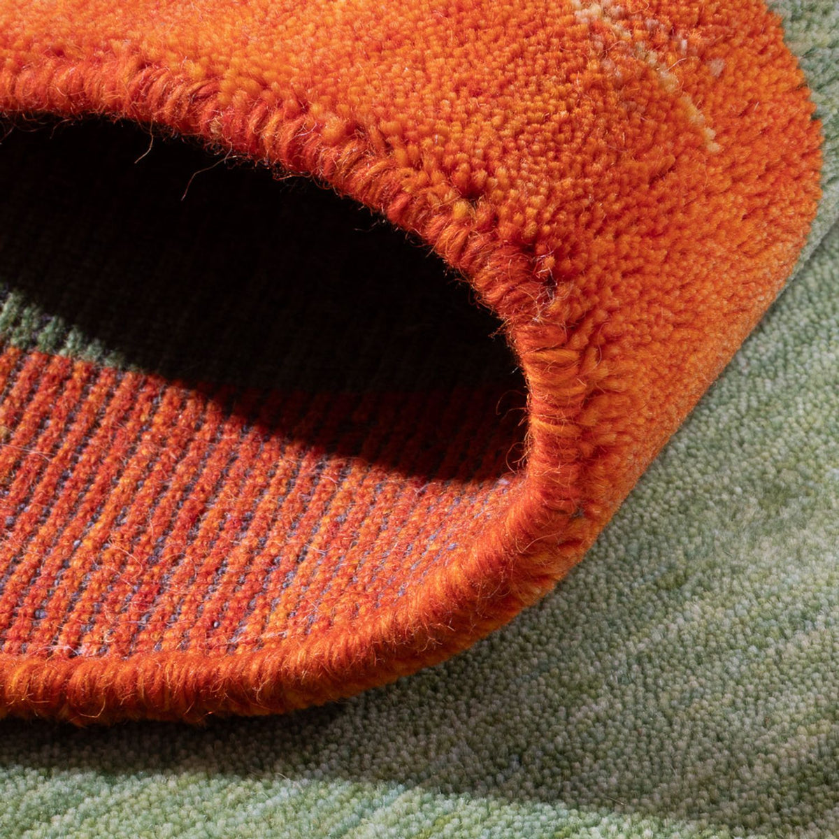 Dywan Gabbeh - Indus - 140 x 70 cm - jasnozielony