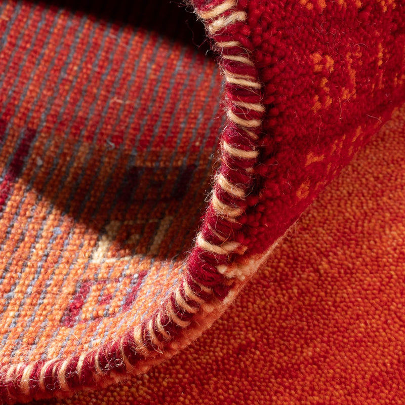 Dywan Gabbeh - Indus - 145 x 70 cm - pomarańczowy