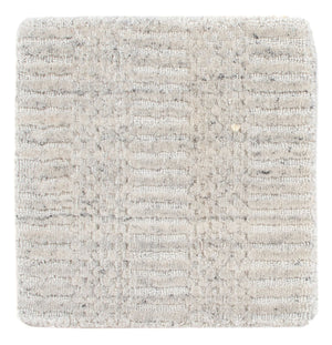 Dywan wełniany kwadratowy  - 30 x 30 cm - jasnoszary