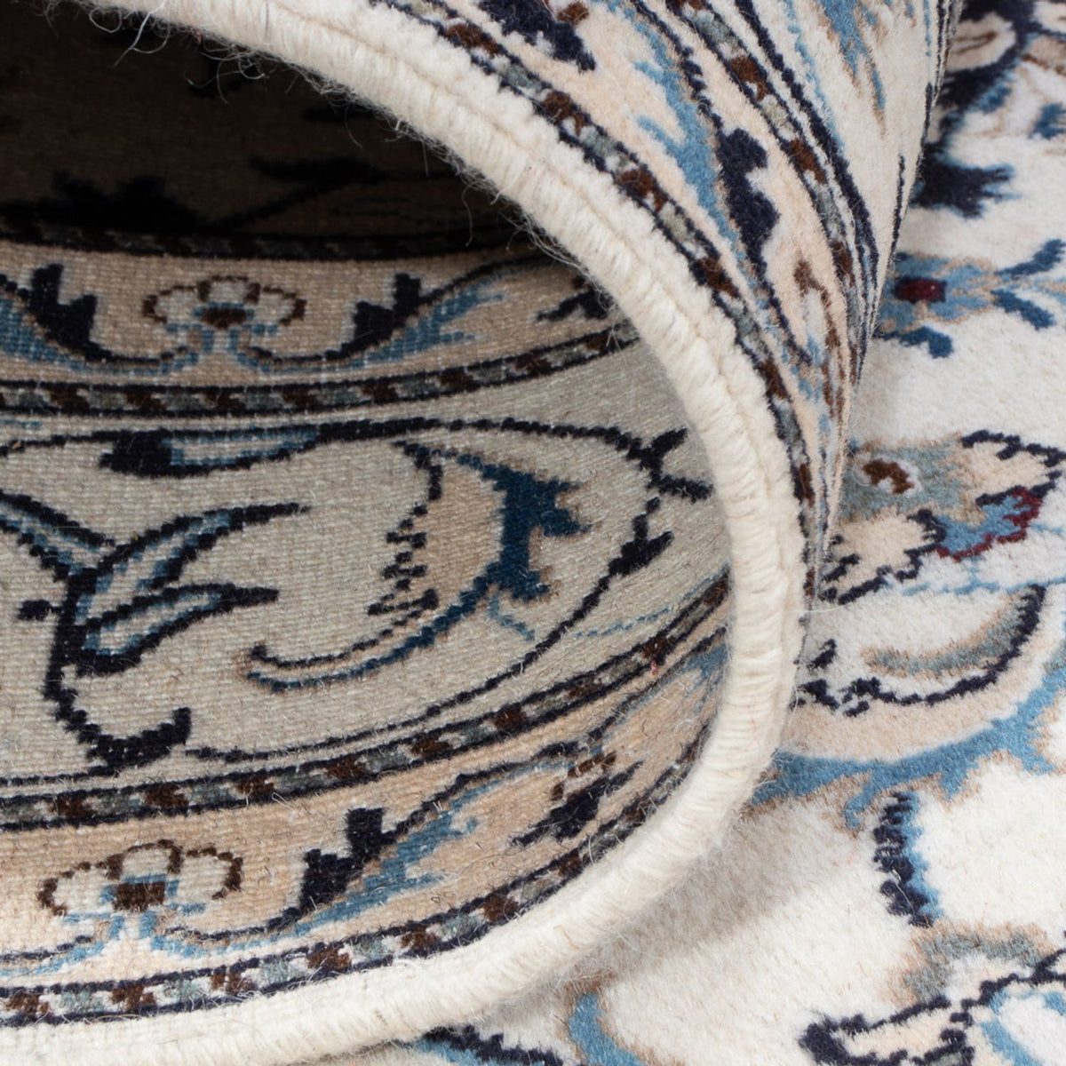 Orientalny dywan - Nain - Indus - 232 x 157 cm - kremowy