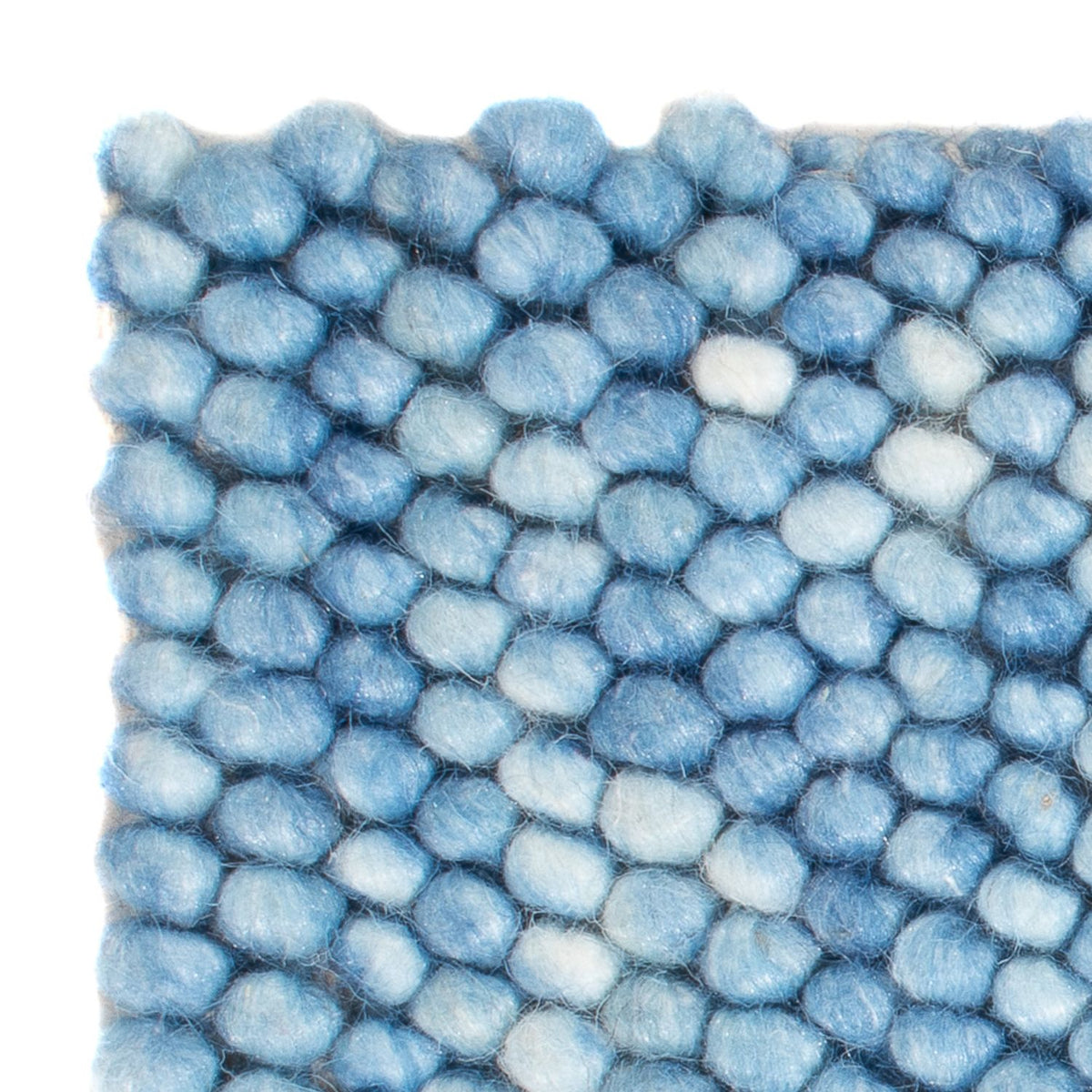 Dywan wełniany kwadratowy  - 25 x 25 cm - jasnoniebieski