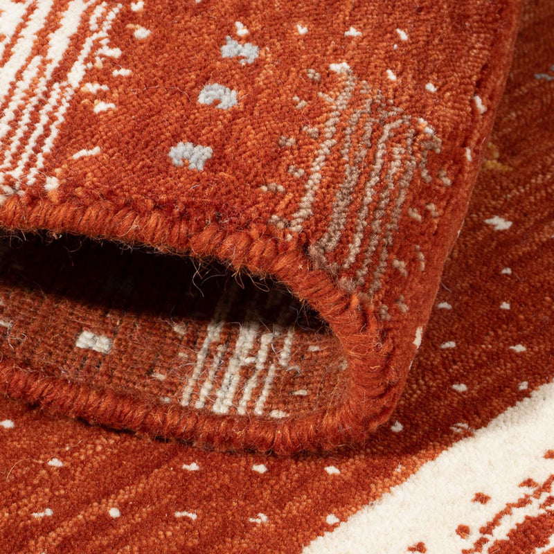 Dywan Gabbeh - Loribaft Softy - 90 x 60 cm - terakota