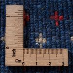 Dywan wełniany - 90 x 60 cm - ciemnoniebieski