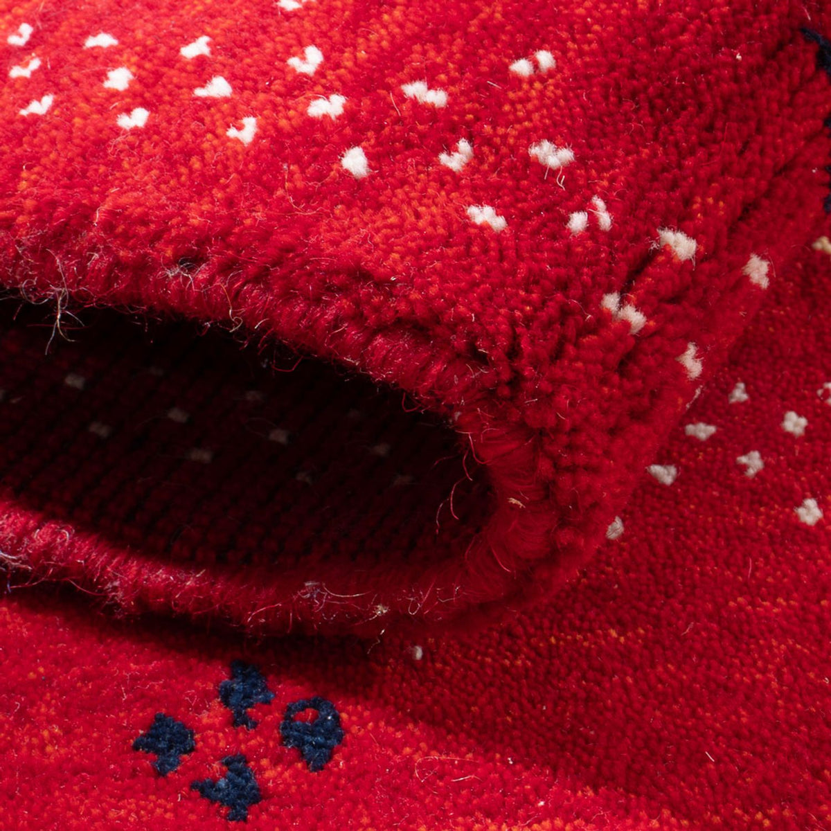 Dywan Gabbeh - Loribaft Softy - 90 x 60 cm - czerwony