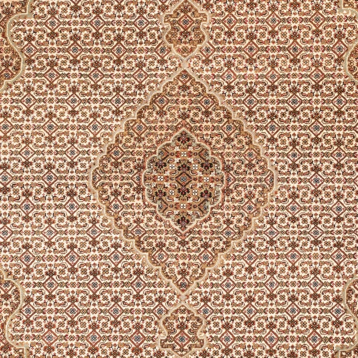 Dywan orientalny - Tabriz - 200 x 150 cm - ciemny beż