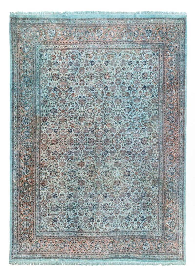 Dywan orientalny - 380 x 280 cm - turkusowy
