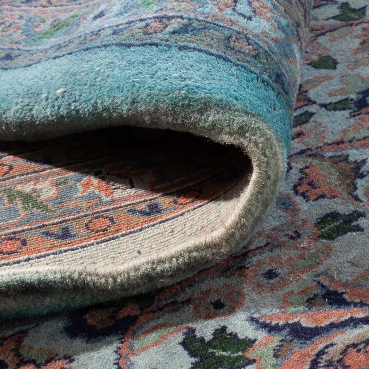 Dywan orientalny - 380 x 280 cm - turkusowy