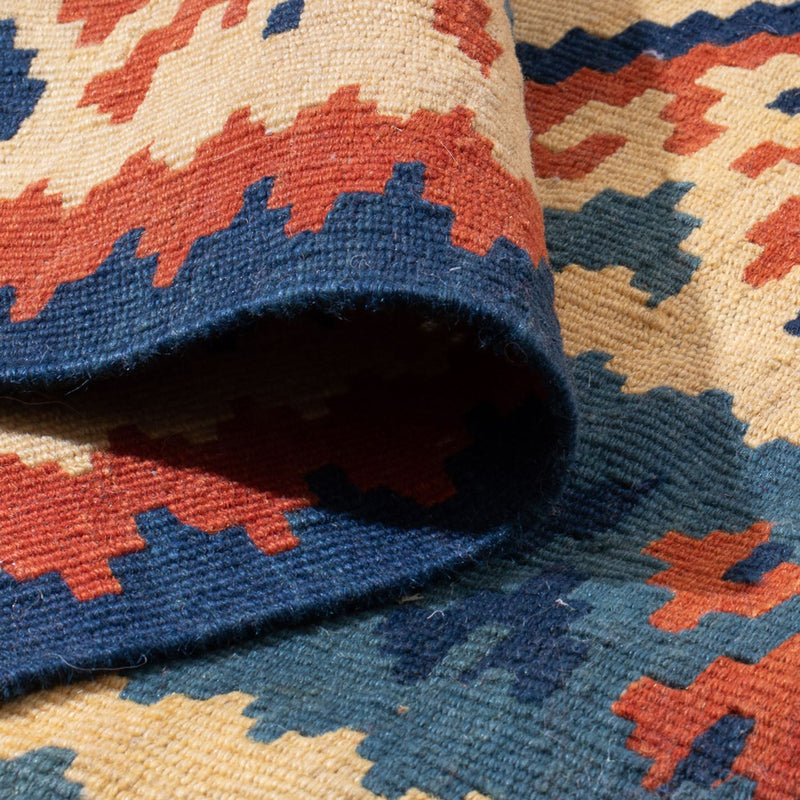 Dywan Kelim - Orientalny kwadratowy  - 103 x 103 cm - wielokolorowy