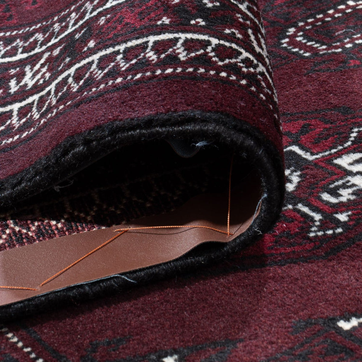 Dywan turkmeński - 380 x 260 cm - ciemna czerwień