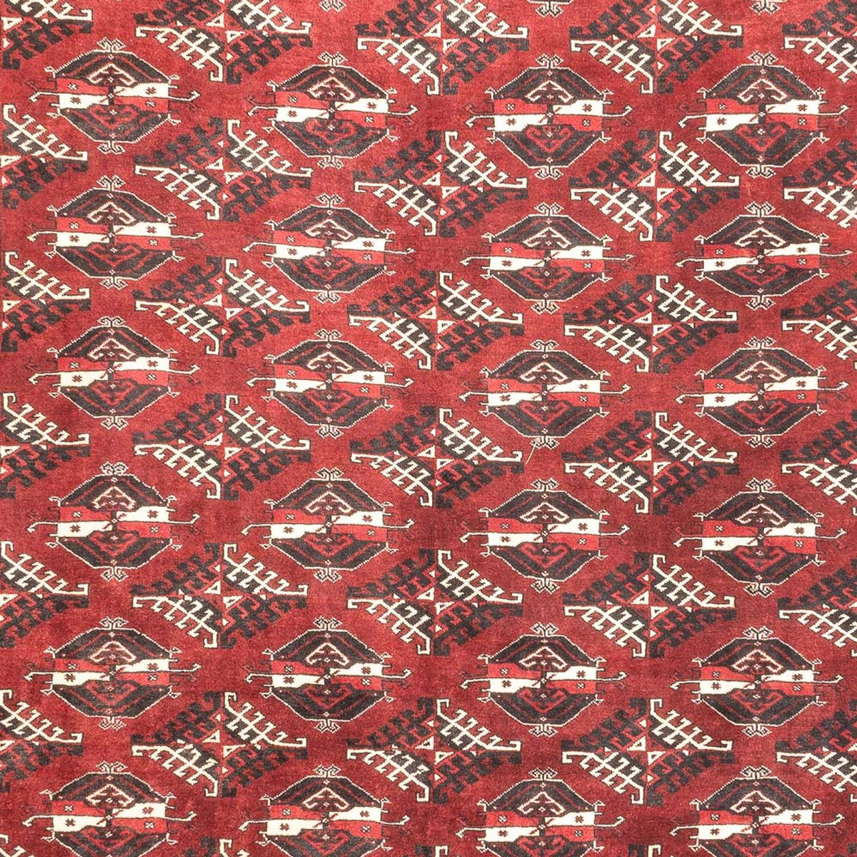 Dywan turkmeński - 390 x 280 cm - czerwony