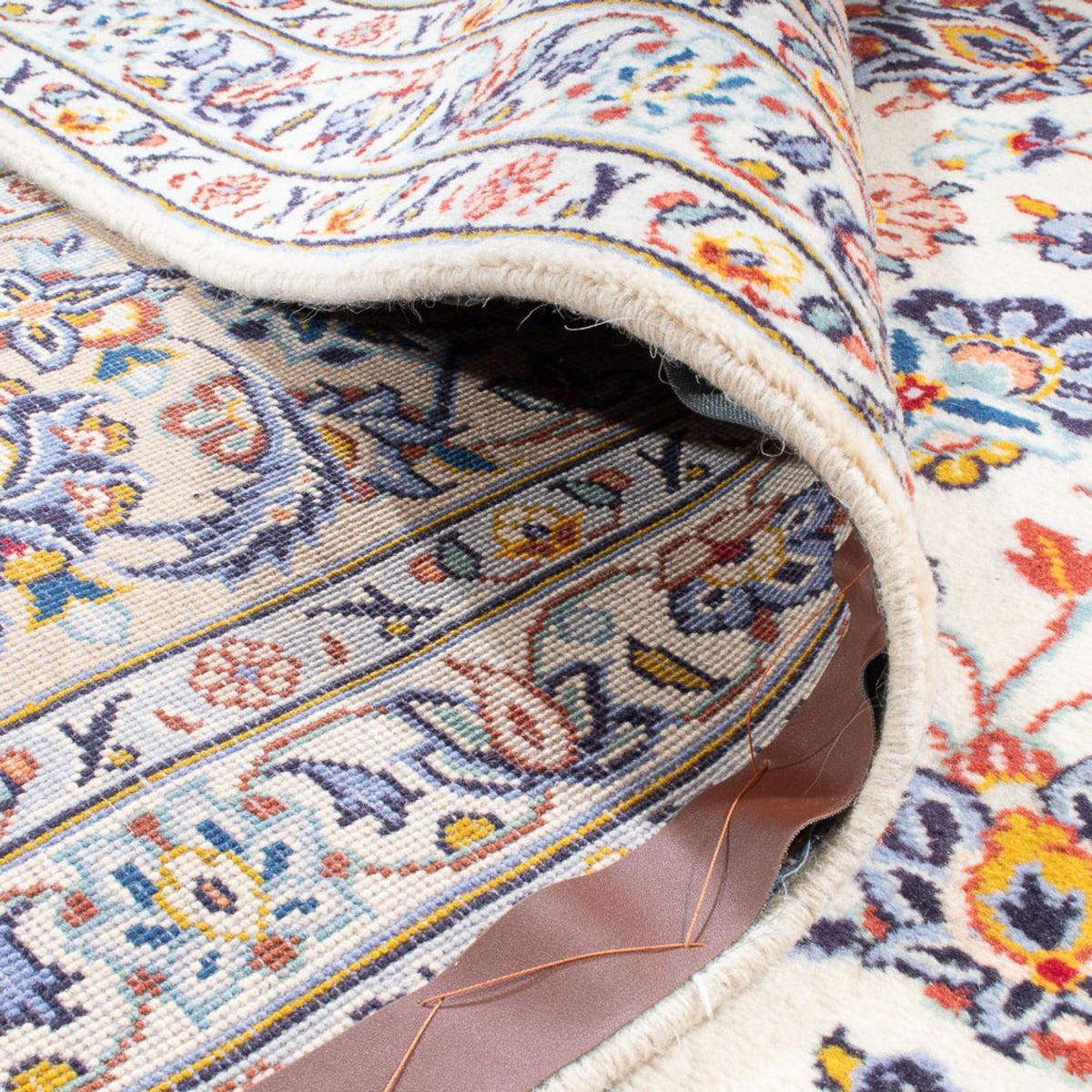 Dywan perski - Keshan kwadratowy  - 415 x 395 cm - piaskowy