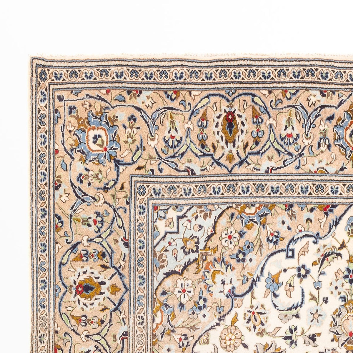 Dywan perski - Keshan - 310 x 200 cm - kremowy