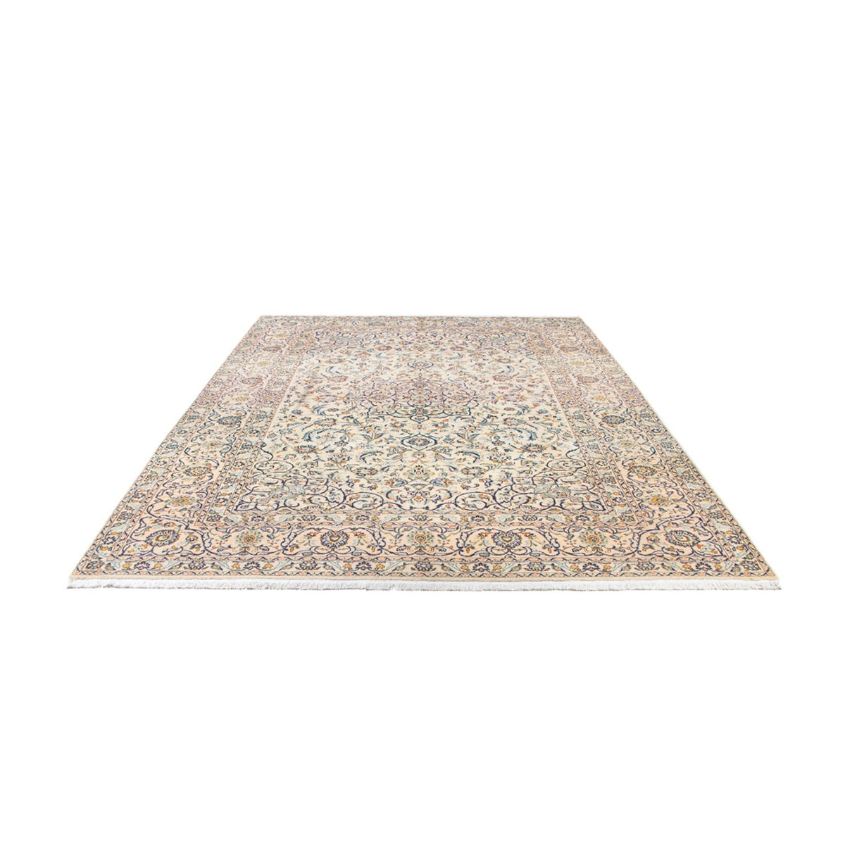 Dywan perski - Keshan - 345 x 220 cm - beżowy
