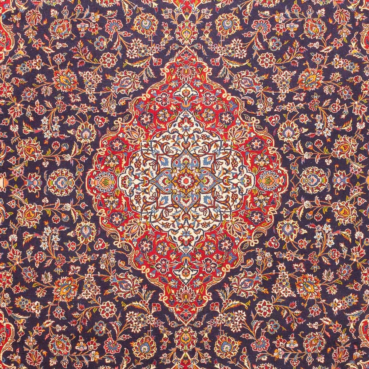 Dywan perski - Keshan - 380 x 295 cm - ciemnoniebieski