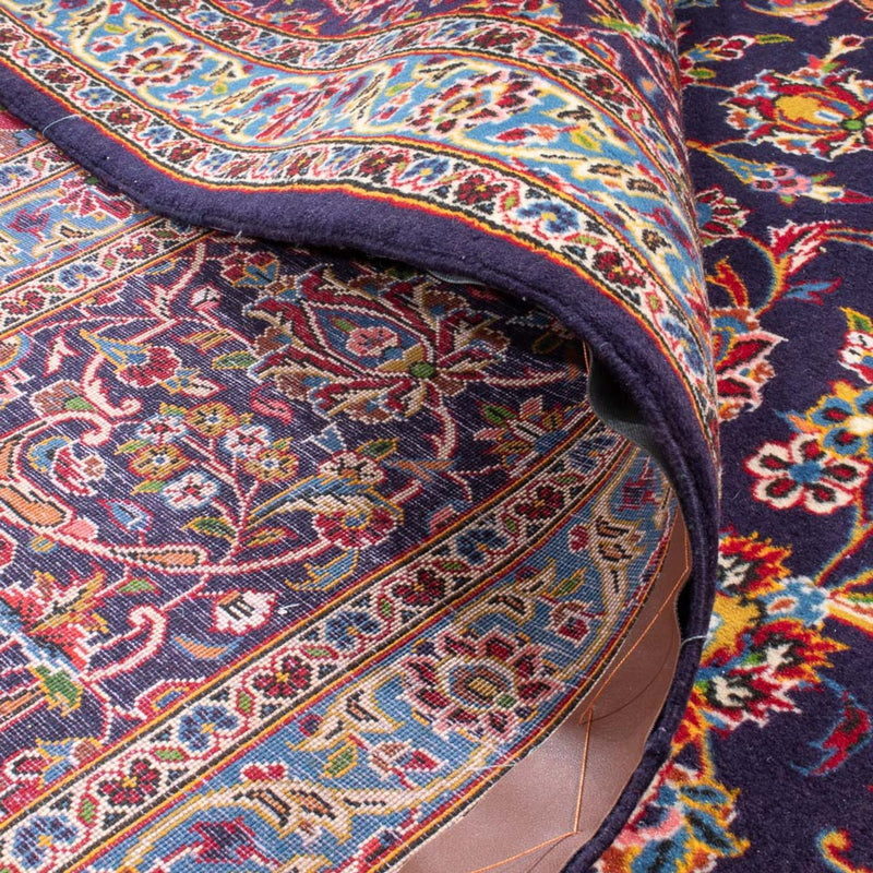 Dywan perski - Keshan - 380 x 295 cm - ciemnoniebieski