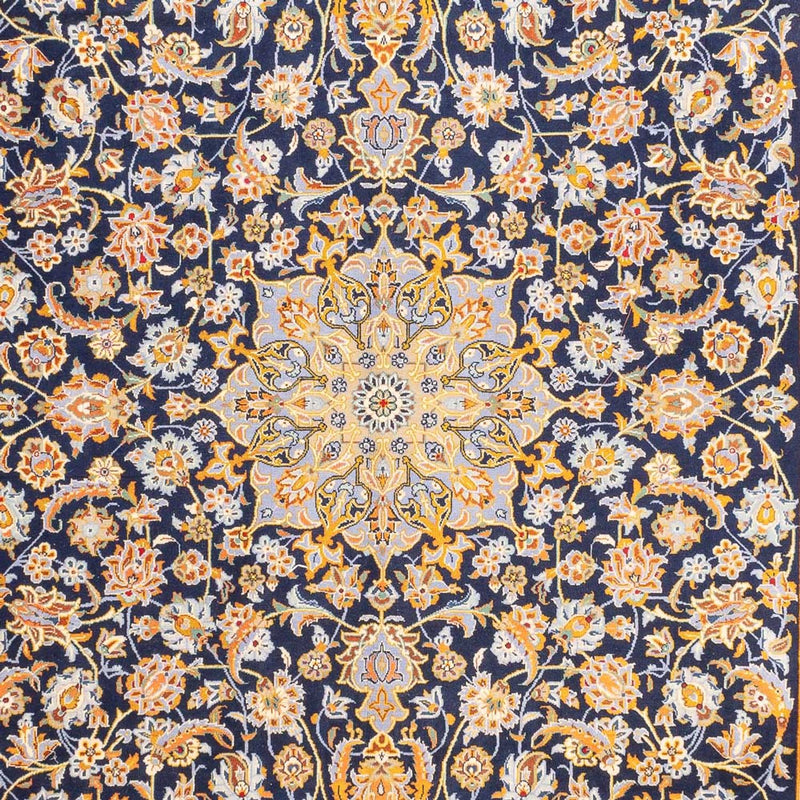 Dywan perski - Keshan - 402 x 288 cm - ciemnoniebieski