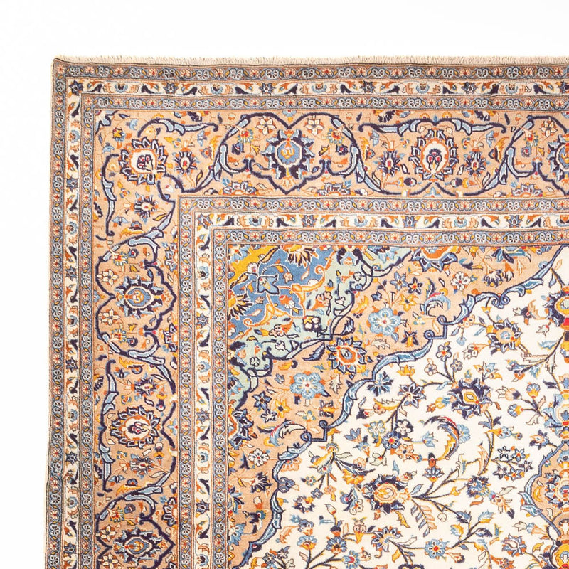 Dywan perski - Keshan - 405 x 302 cm - ciemny beż