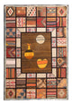 Dywan patchworkowy 200x135cm - Perserteppich Wollteppich