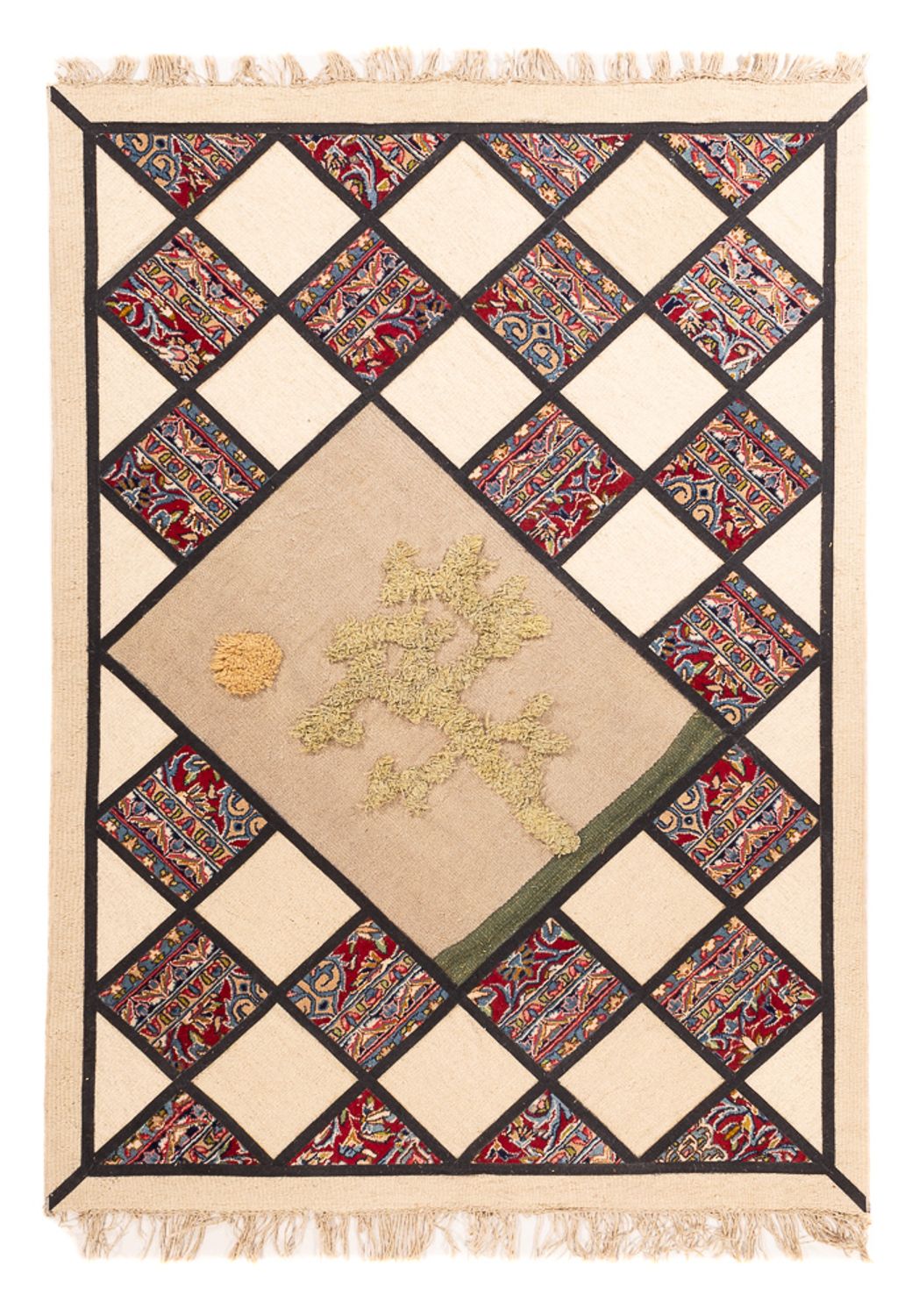 Dywan patchworkowy - 200 x 135 cm - wielokolorowy