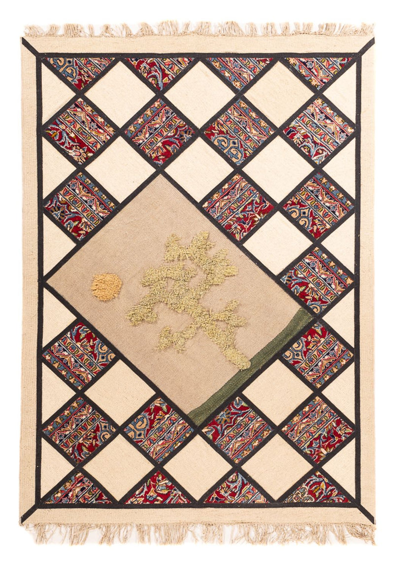 Dywan patchworkowy - 200 x 135 cm - wielokolorowy