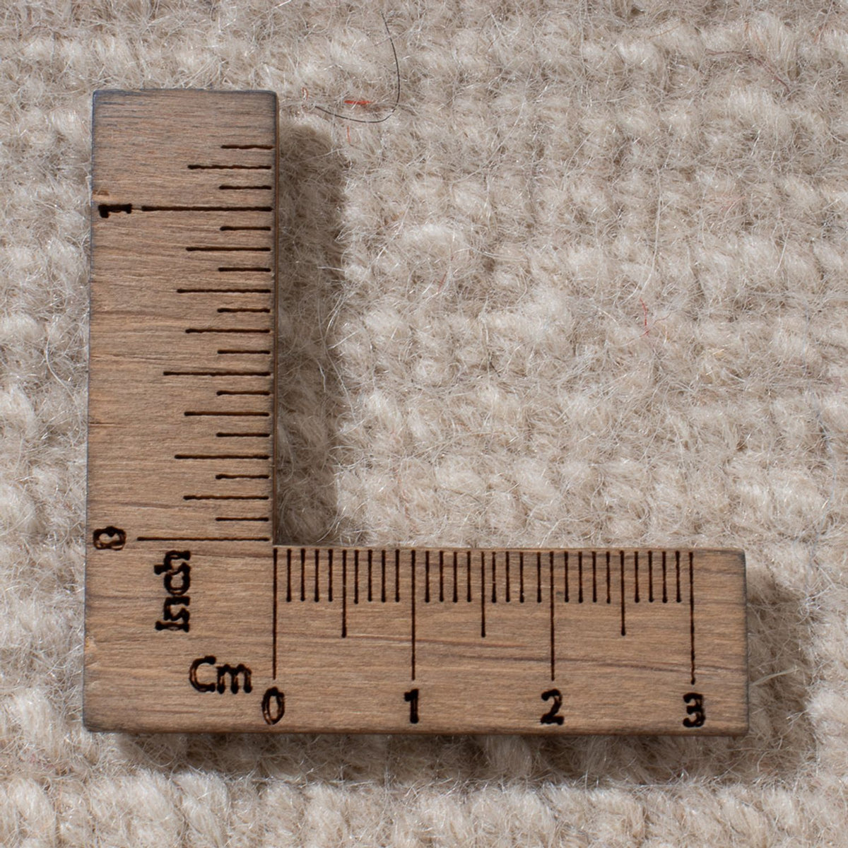 Dywan wełniany - 201 x 144 cm - beżowy