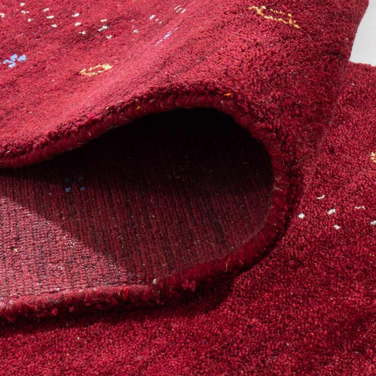 Biegacz Dywan Gabbeh - Indus - 300 x 80 cm - czerwony