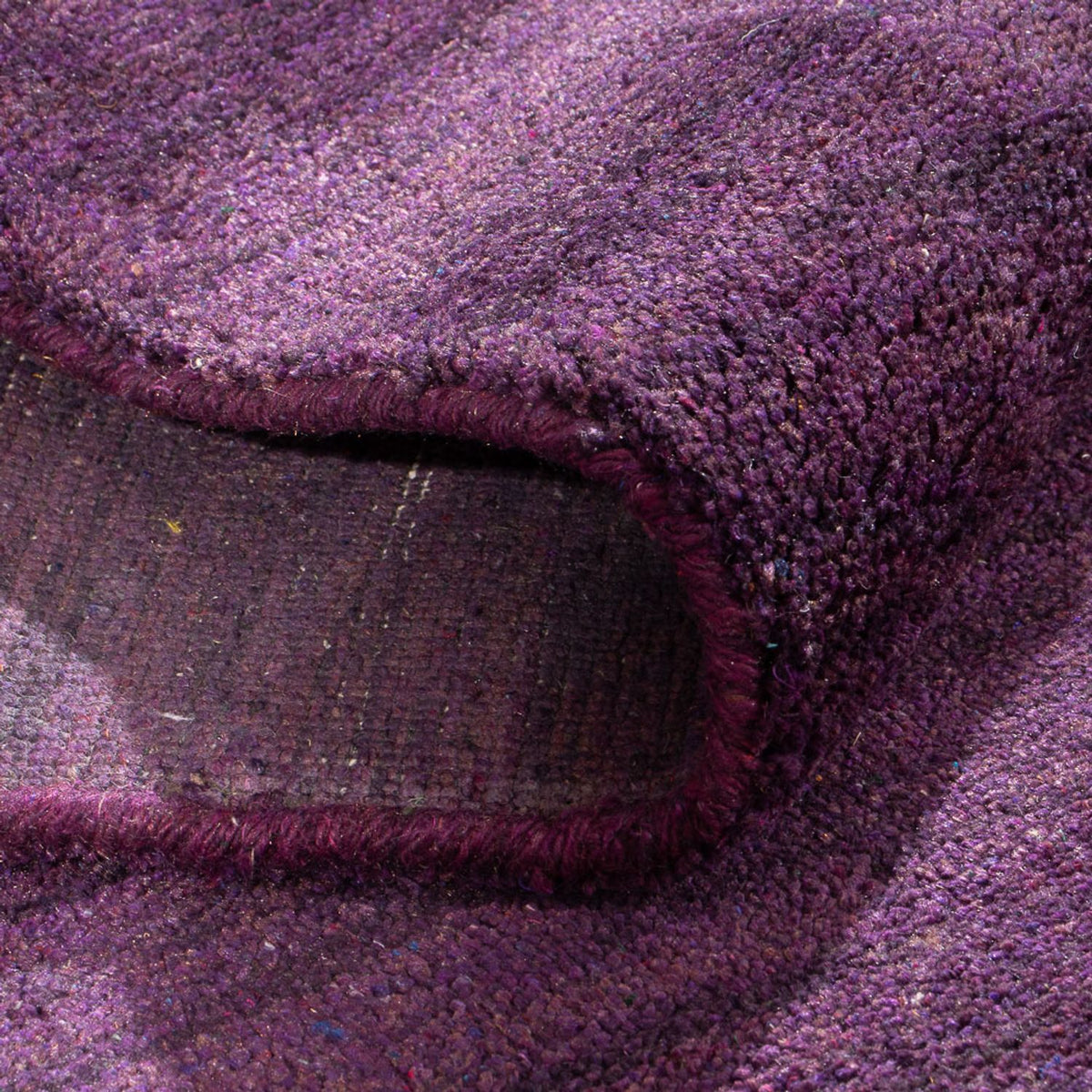 Biegacz Dywan Gabbeh - Indus - 300 x 80 cm - fioletowy