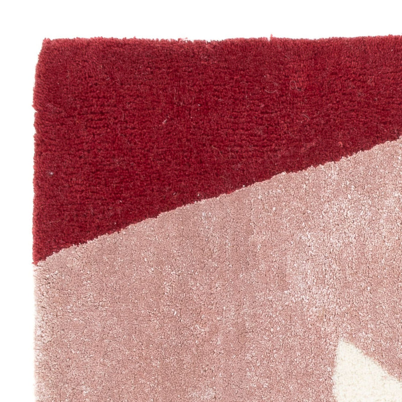 Dywan wełniany kwadratowy  - 63 x 62 cm - wielokolorowy