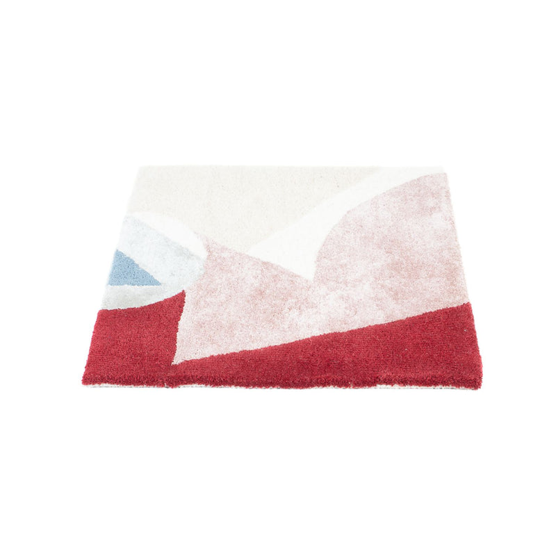 Dywan wełniany kwadratowy  - 63 x 62 cm - wielokolorowy