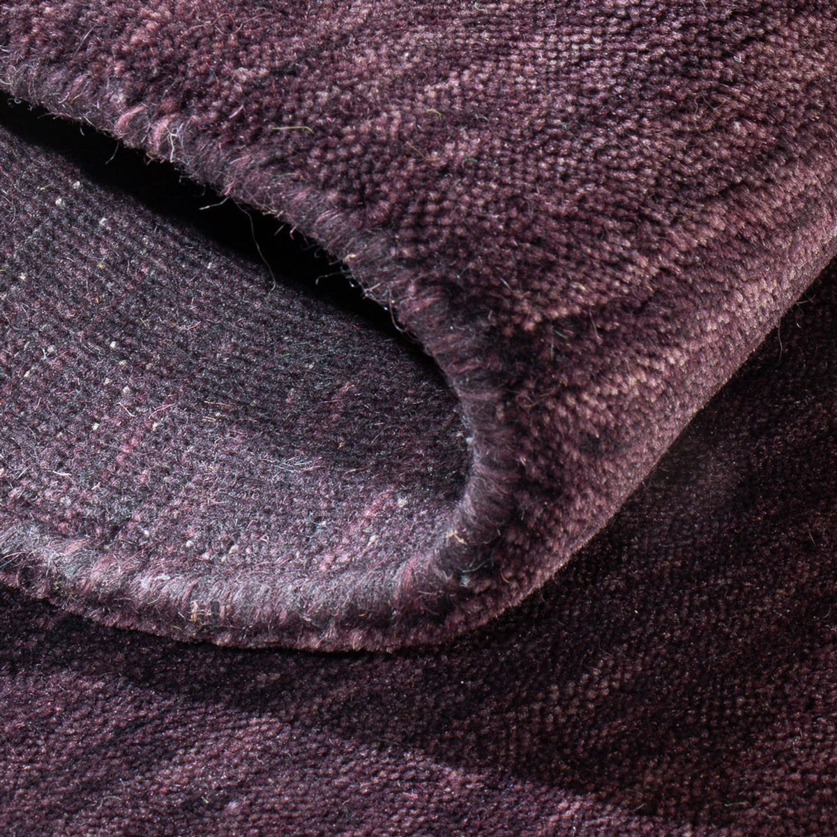 Dywan Gabbeh - Loribaft Softy - 90 x 60 cm - fioletowy