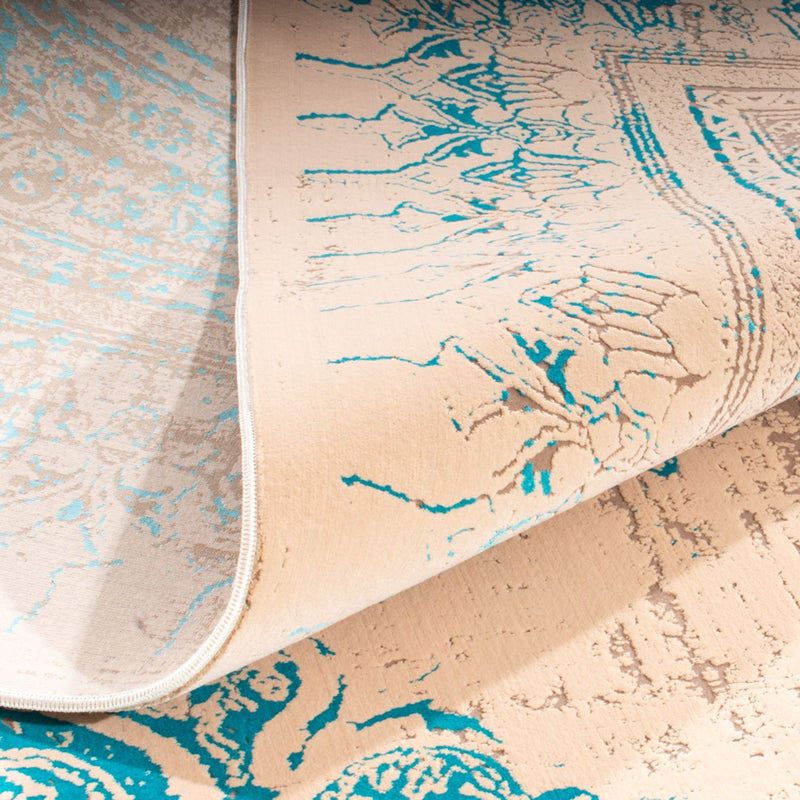 Designerski dywan - 225 x 150 cm - turkusowy