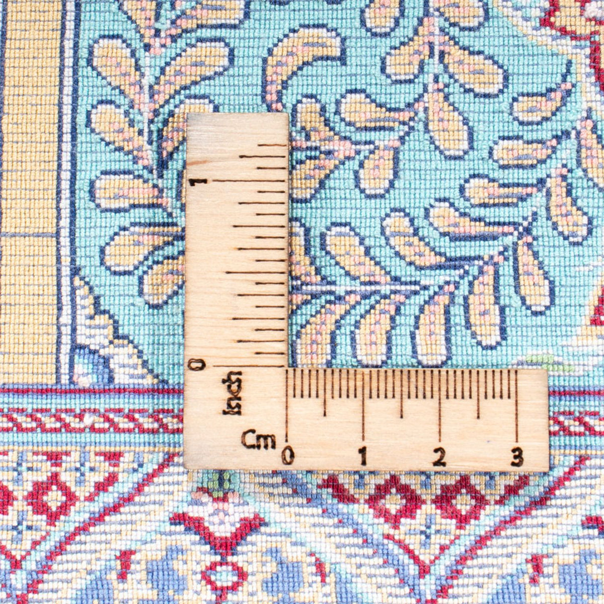 Dywan perski - Ghom - 300 x 200 cm - ciemnoniebieski