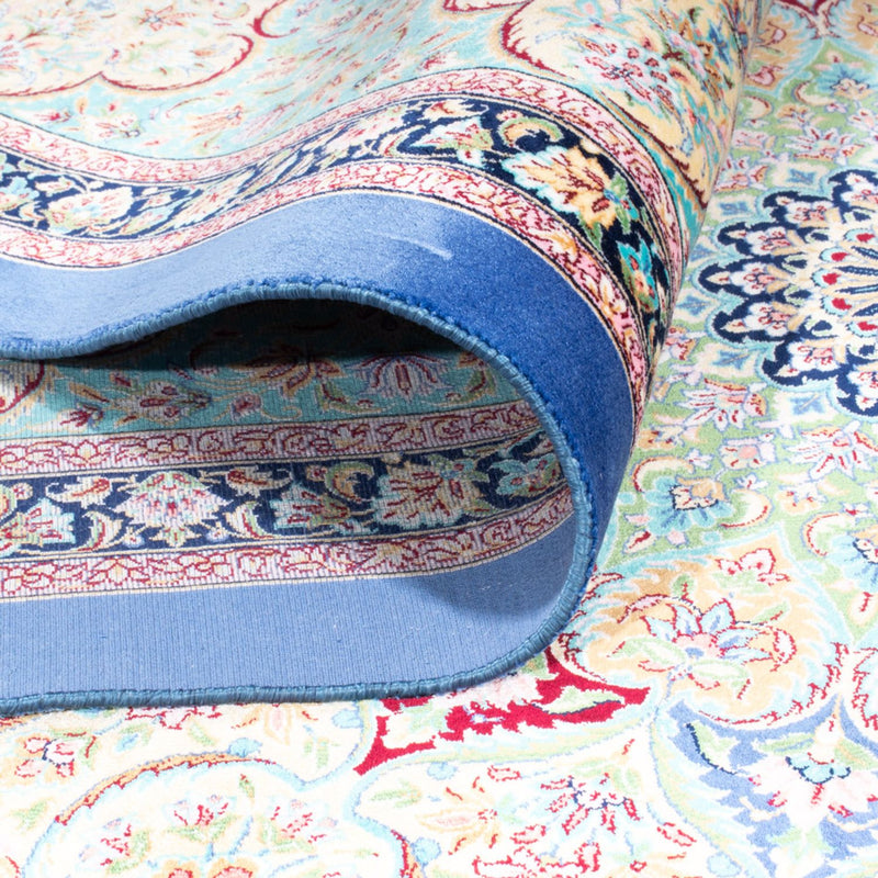 Dywan perski - Ghom - 300 x 200 cm - niebieski